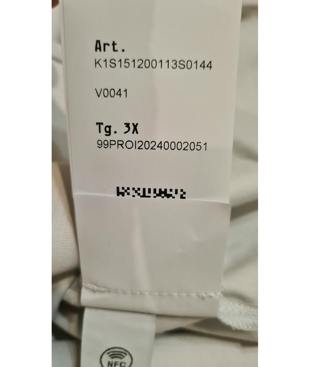 STONE ISLAND Белая хлопковая кэжуал рубашка, фото 9