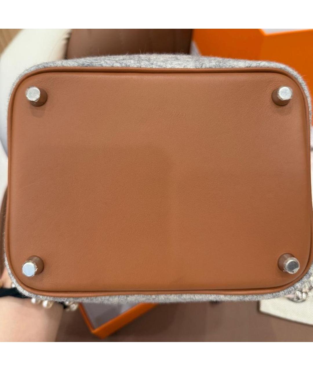 HERMES Серая сумка с короткими ручками, фото 2