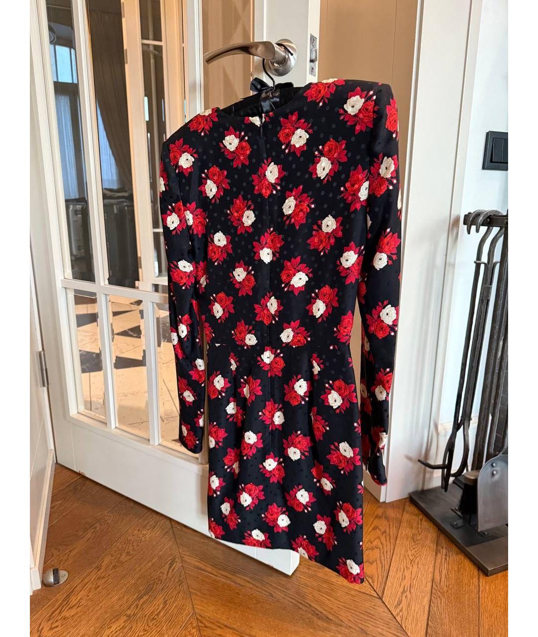 SAINT LAURENT Черное шелковое вечернее платье, фото 3