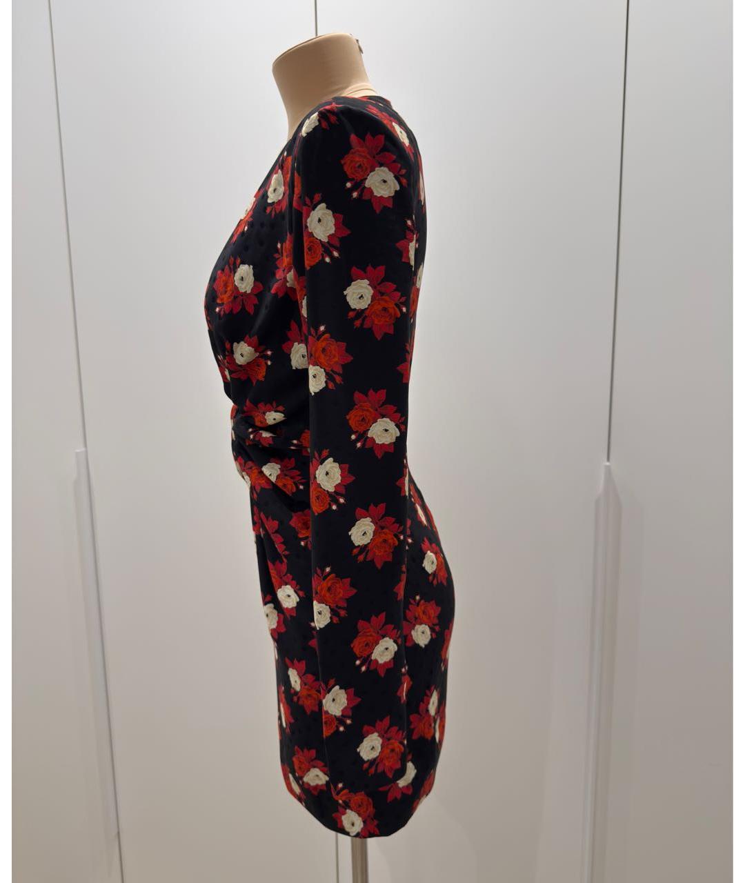 SAINT LAURENT Черное шелковое вечернее платье, фото 4