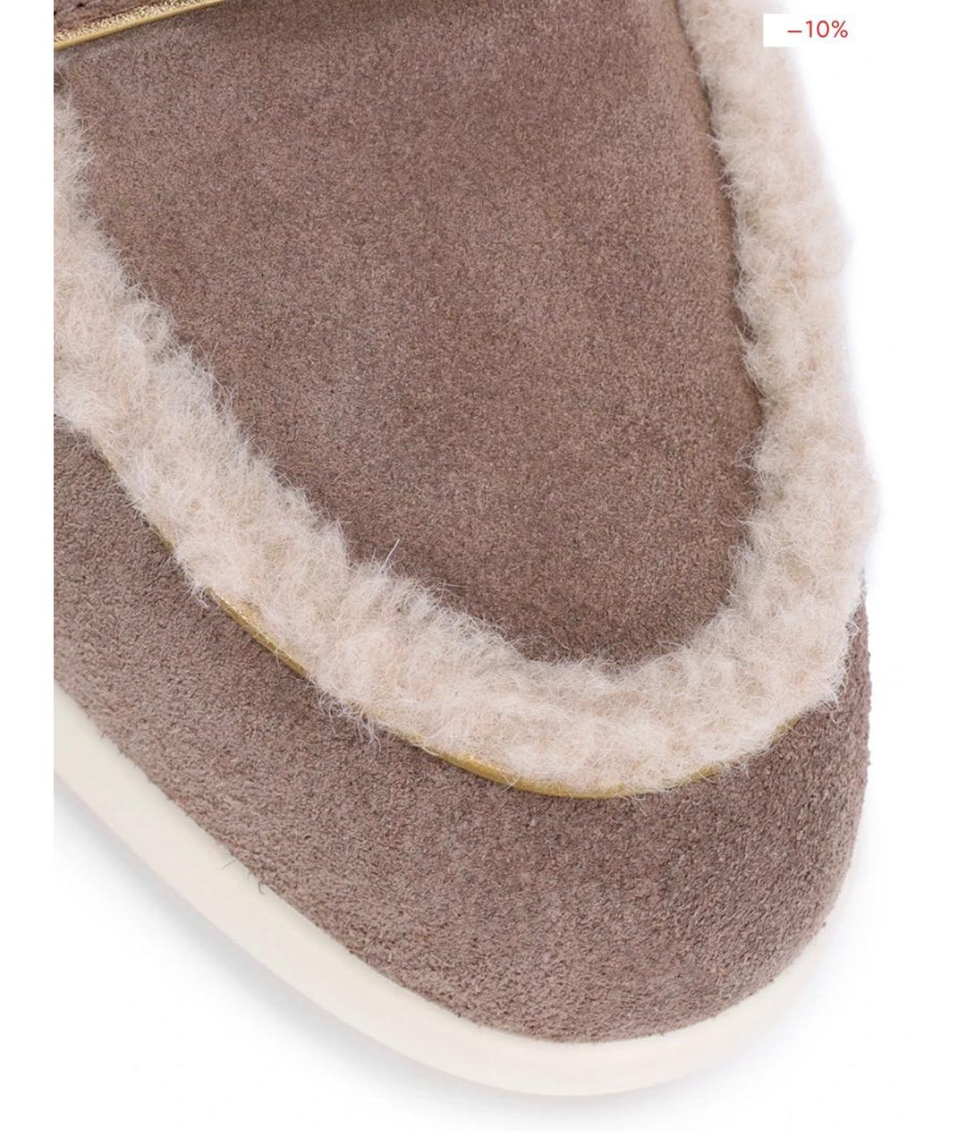 VALENTINO Бежевые замшевые лоферы, фото 4