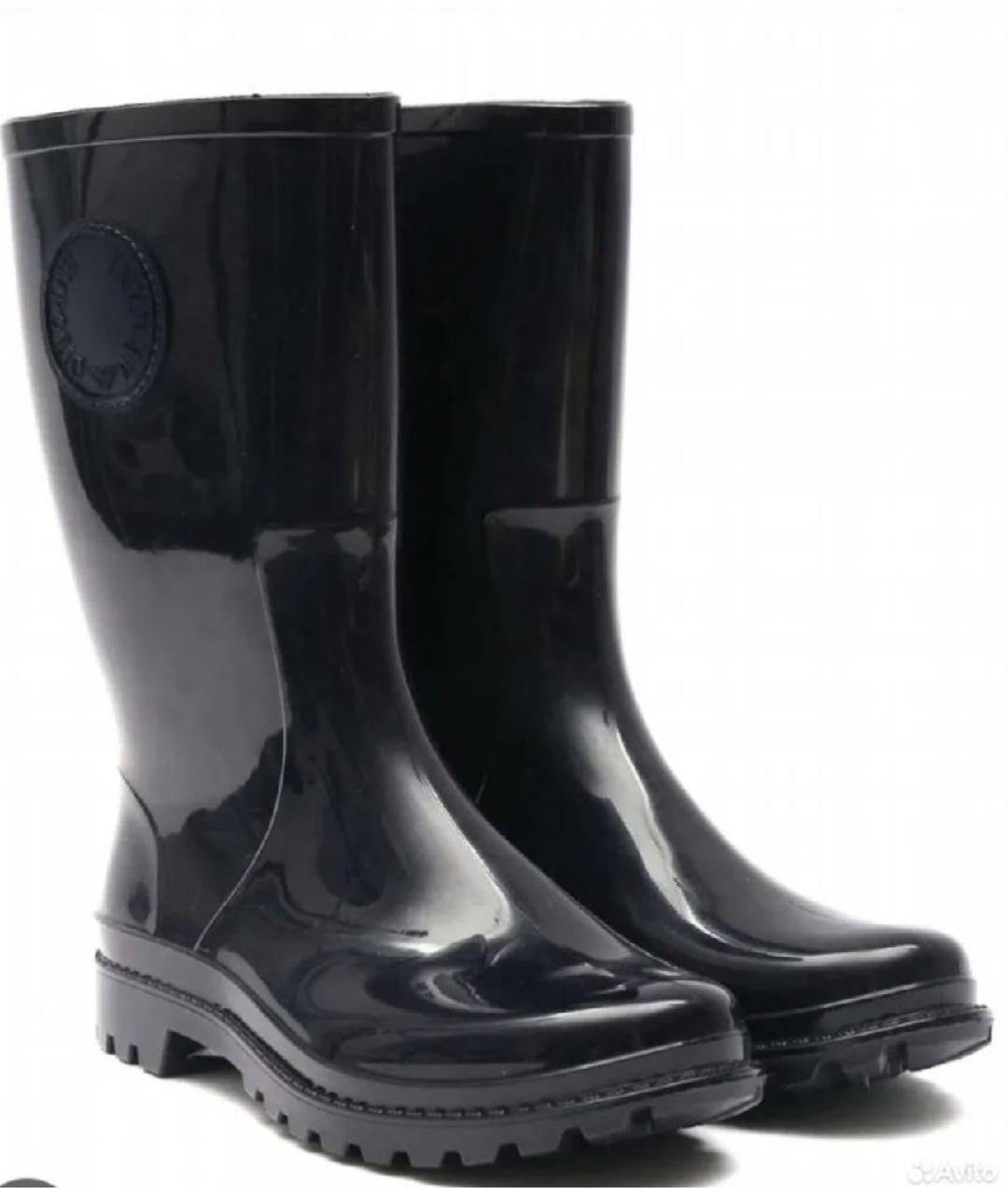 EMPORIO ARMANI KIDS Черные резиновые сапоги, фото 2