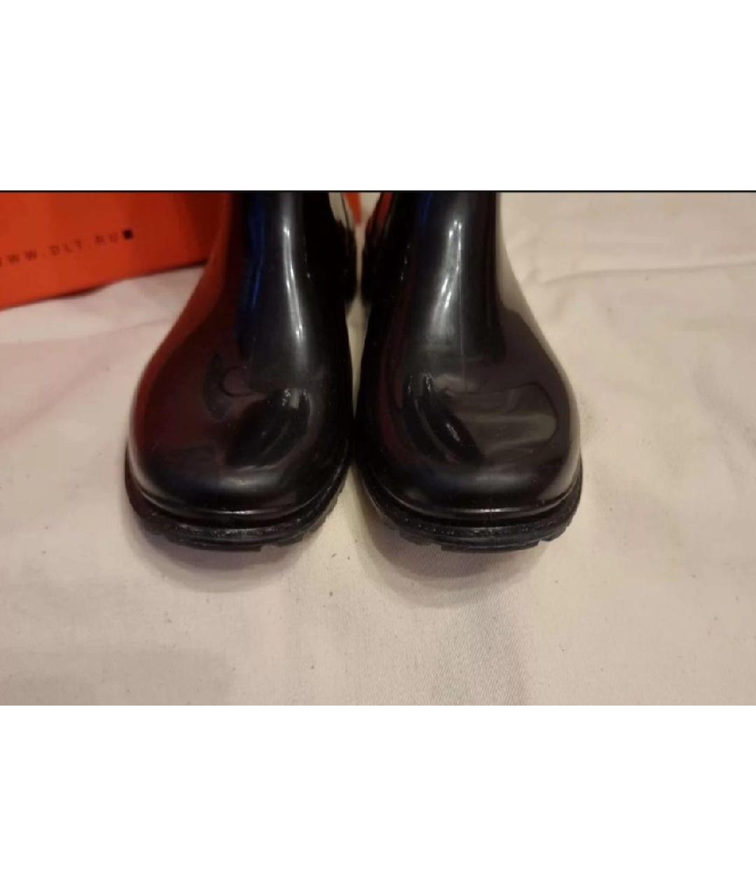 EMPORIO ARMANI KIDS Черные резиновые сапоги, фото 3