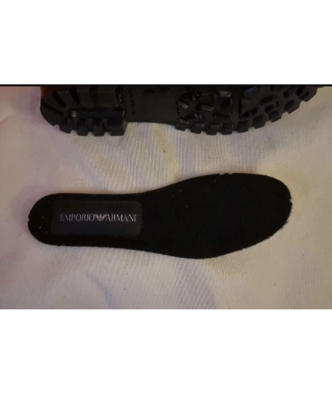 EMPORIO ARMANI KIDS Черные резиновые сапоги, фото 6