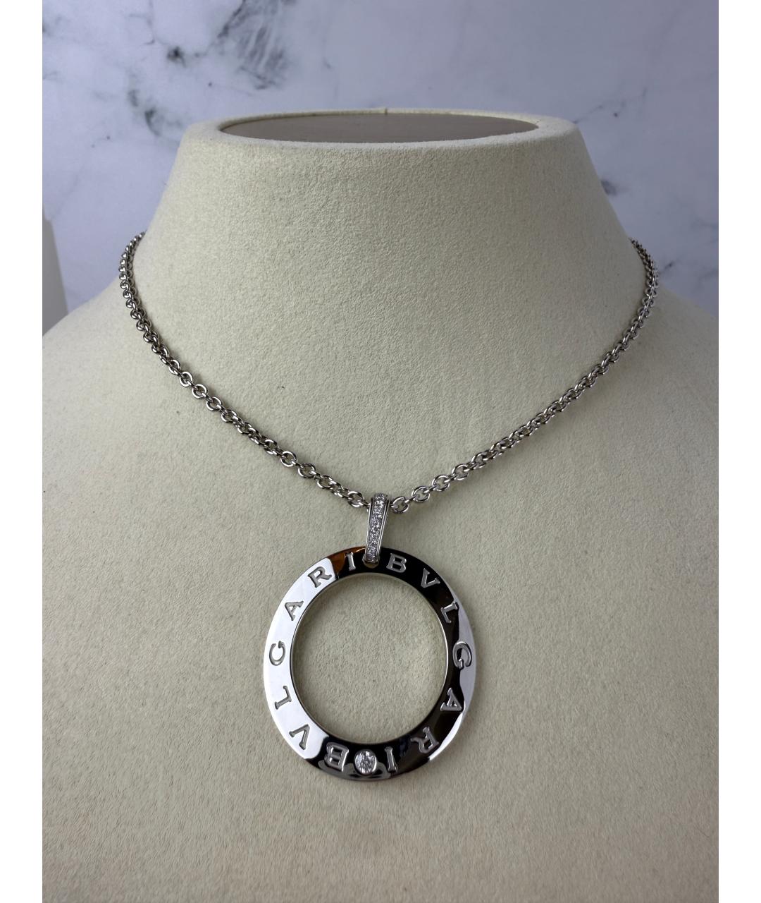 BVLGARI Серебряная подвеска из белого золота, фото 2