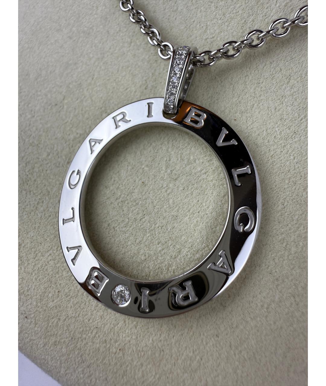 BVLGARI Серебряная подвеска из белого золота, фото 3