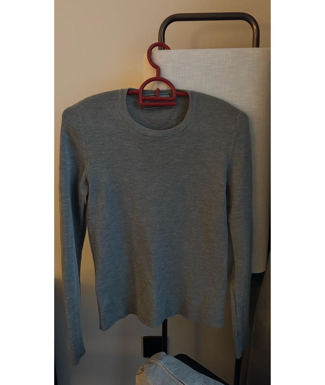 PRADA Серый кашемировый джемпер / свитер, фото 3