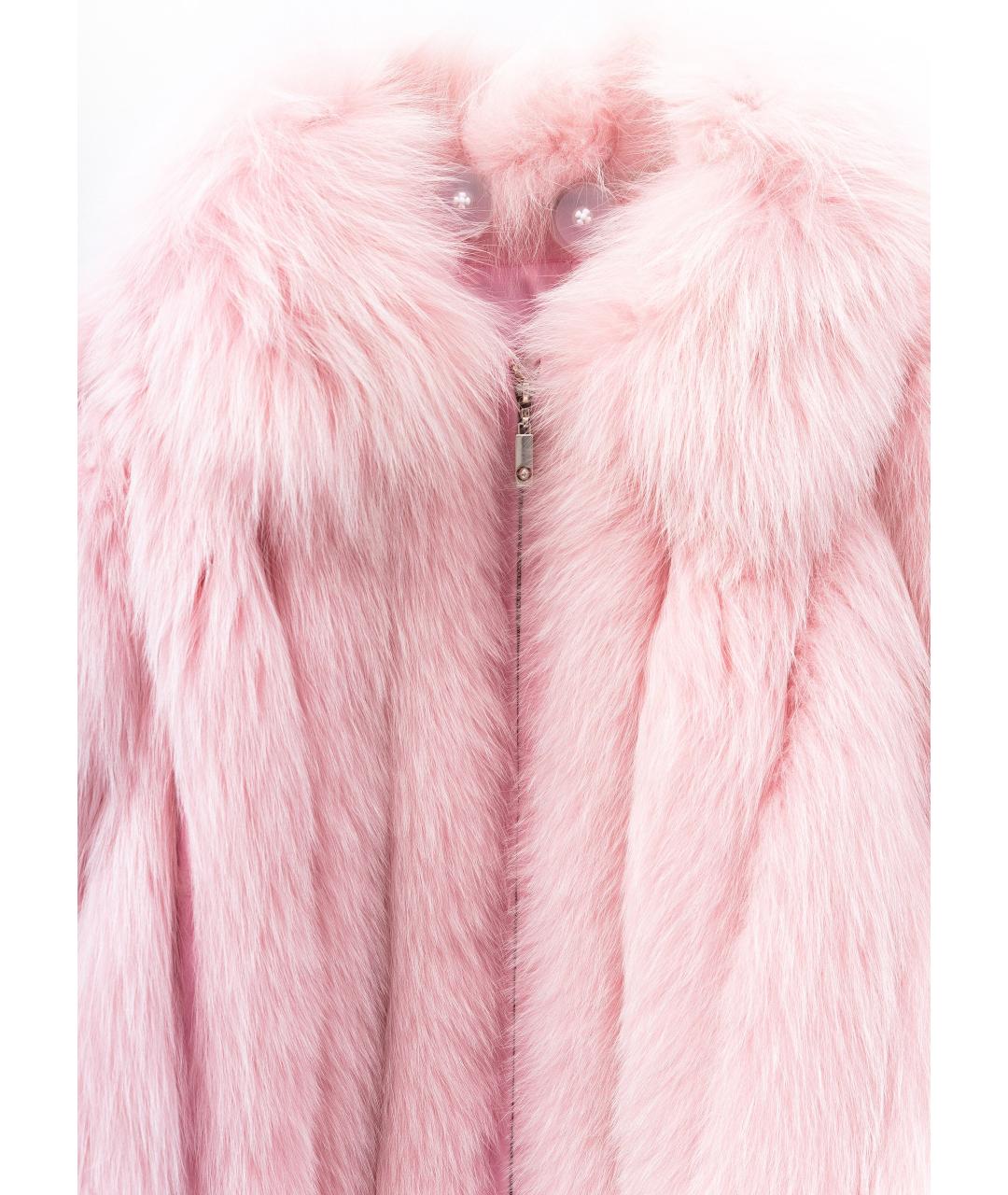 ESCADA Розовая меховая шуба, фото 3