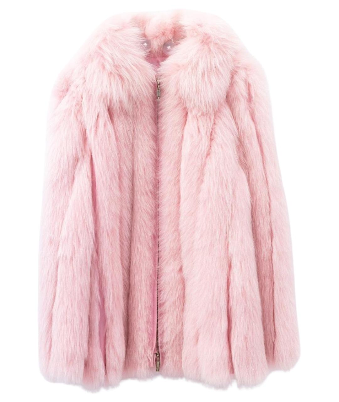 ESCADA Розовая меховая шуба, фото 1