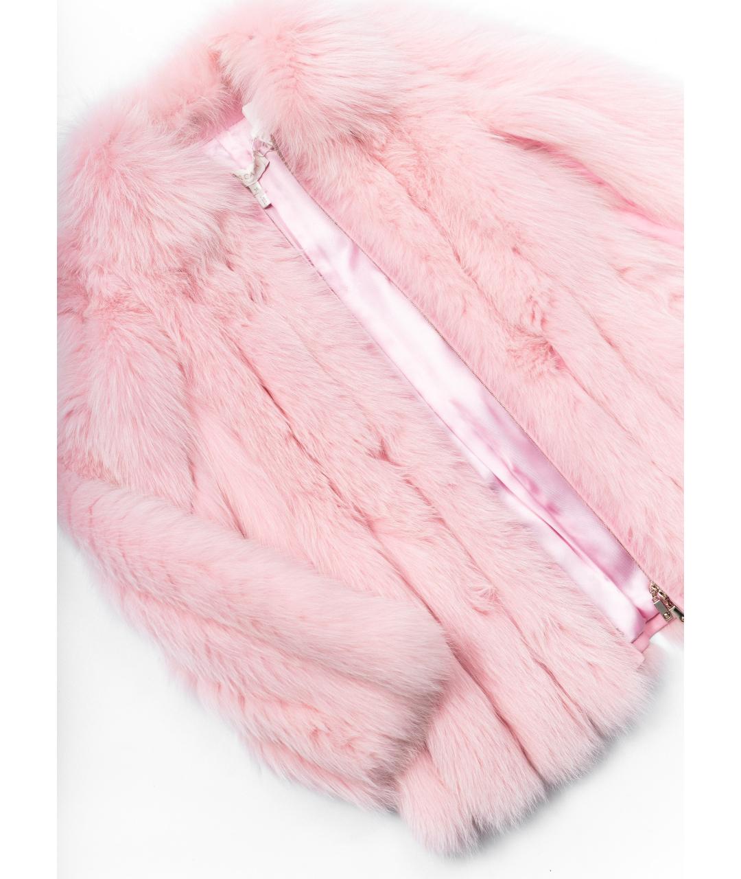 ESCADA Розовая меховая шуба, фото 6