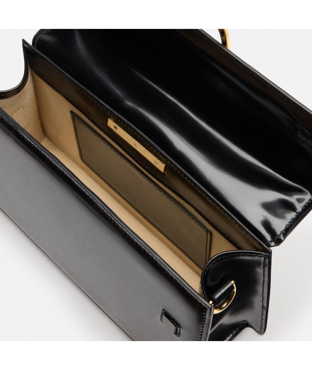 JACQUEMUS Черная кожаная сумка тоут, фото 4