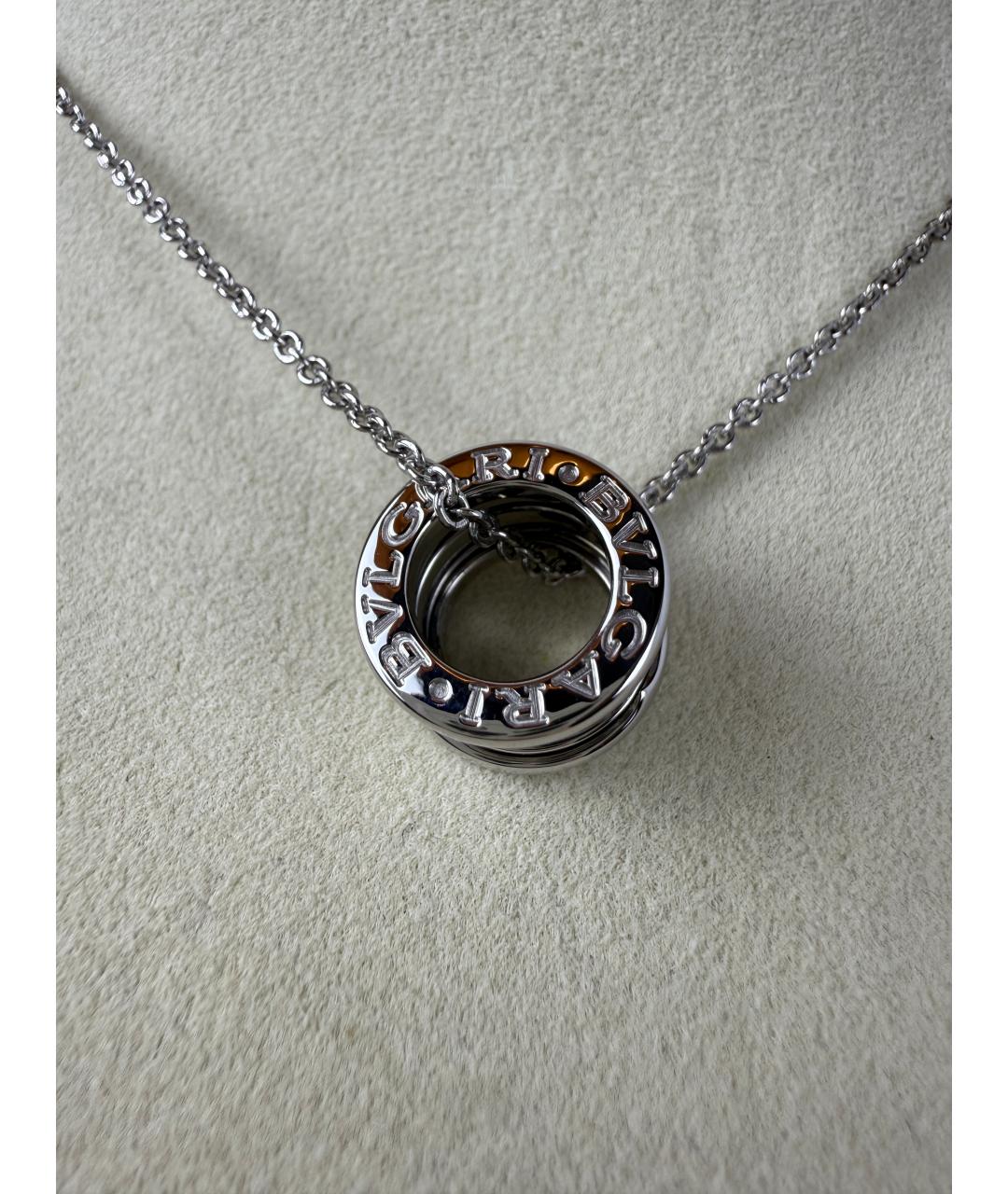 BVLGARI Серебряная подвеска из белого золота, фото 4