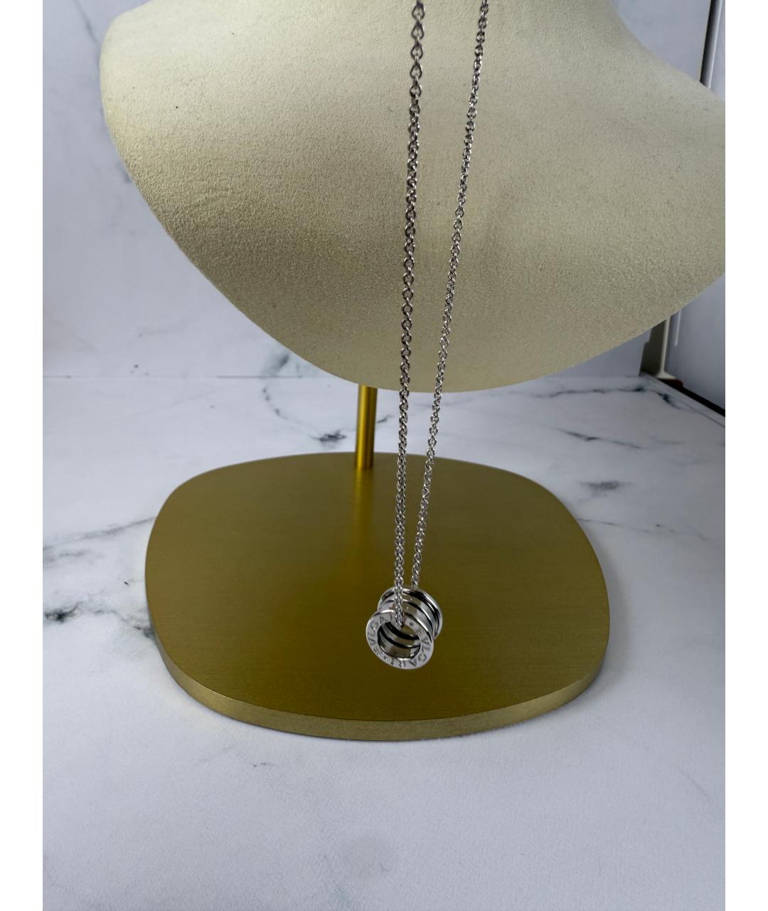 BVLGARI Серебряная подвеска из белого золота, фото 6