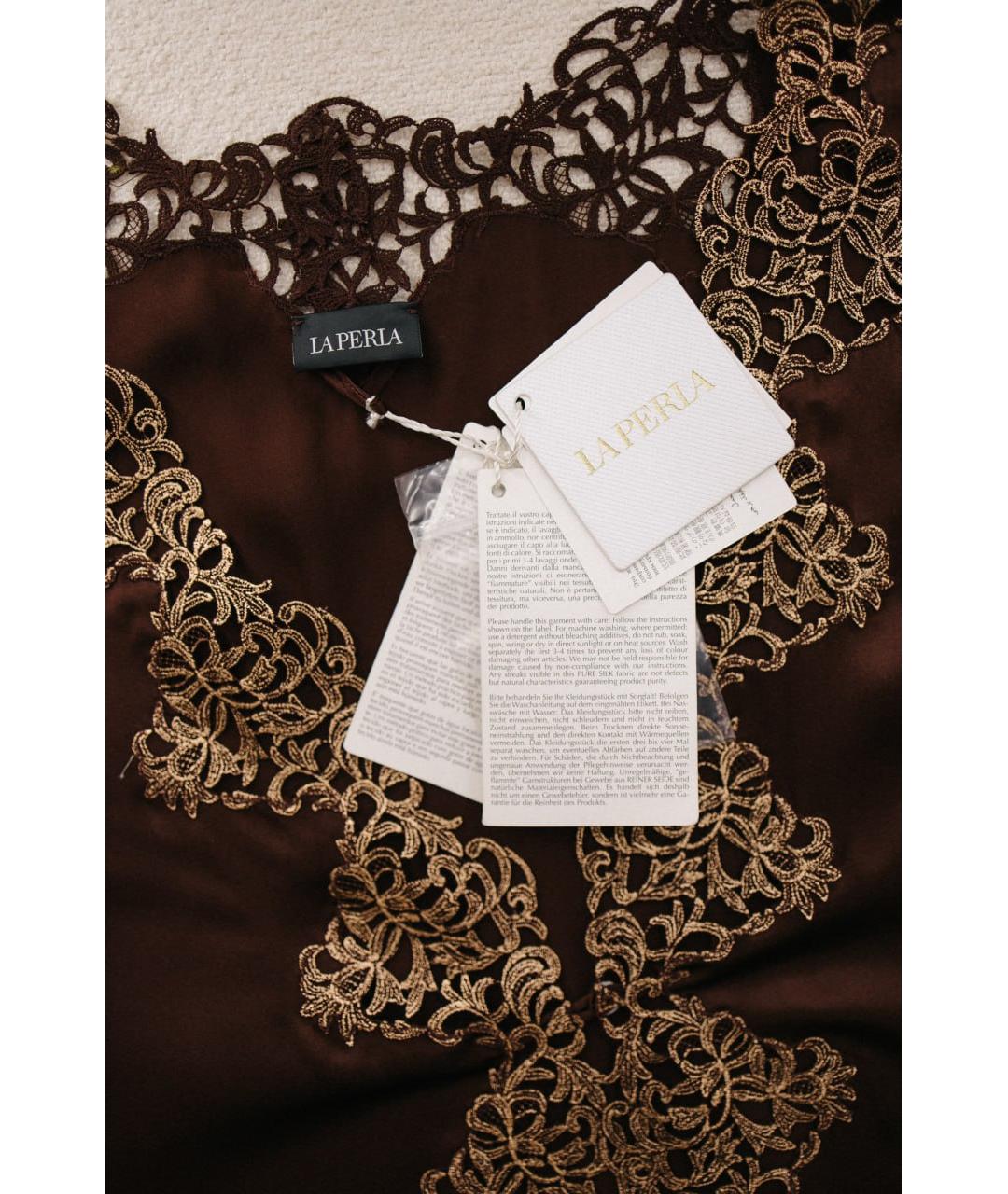 LA PERLA Коричневая пижамы и сорочки, фото 6