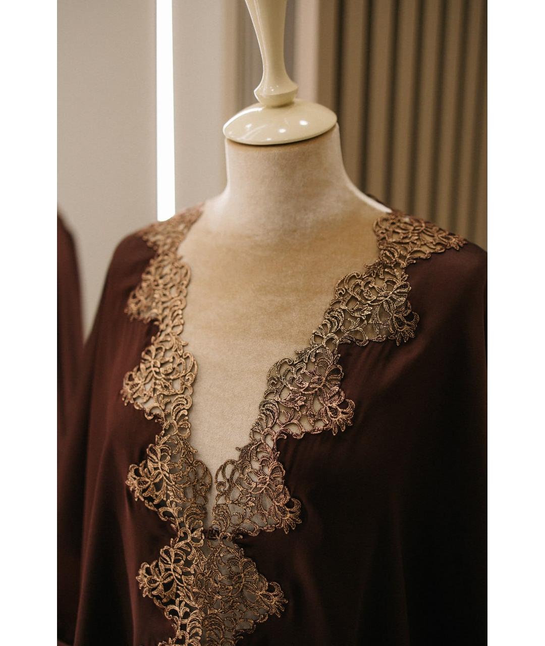 LA PERLA Коричневая пижамы и сорочки, фото 2