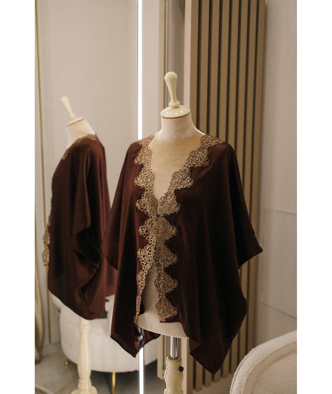 LA PERLA Коричневая пижамы и сорочки, фото 7