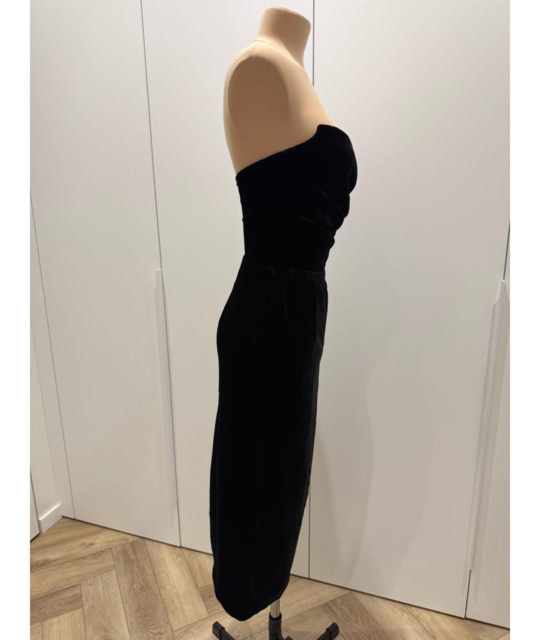 RASARIO Черное бархатное вечернее платье, фото 4