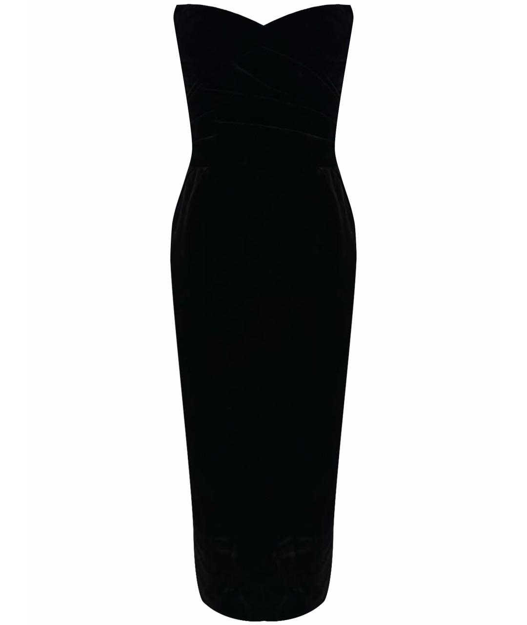 RASARIO Черное бархатное вечернее платье, фото 1