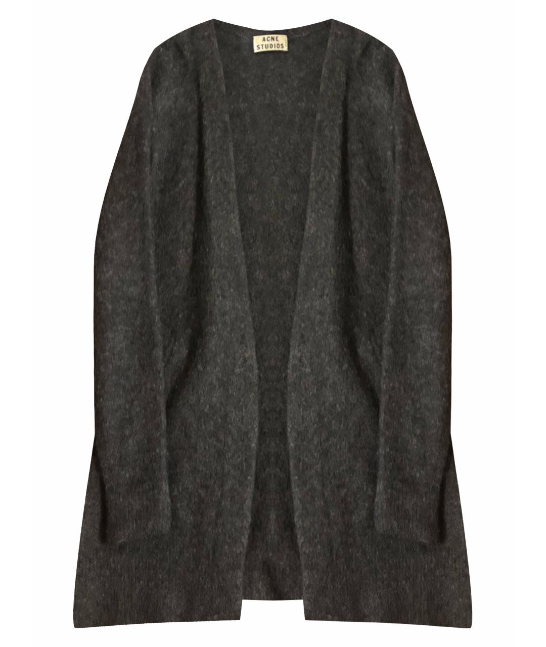 ACNE STUDIOS Черный шерстяной кардиган, фото 1