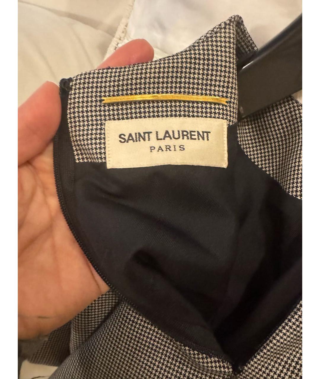 SAINT LAURENT Мульти повседневное платье, фото 3