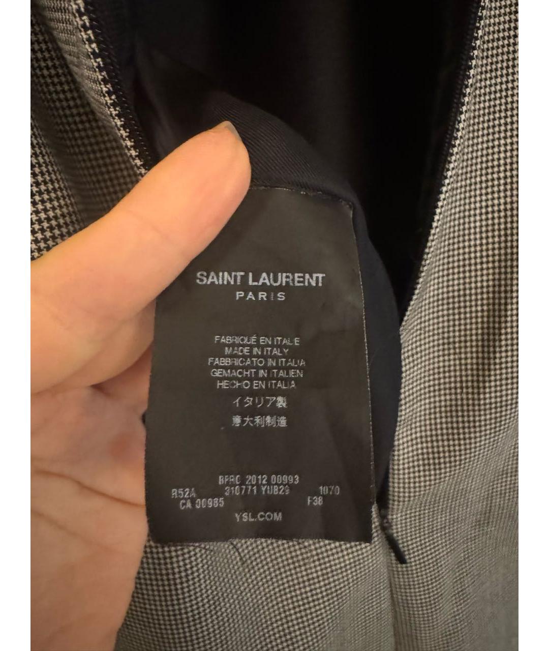 SAINT LAURENT Мульти повседневное платье, фото 5