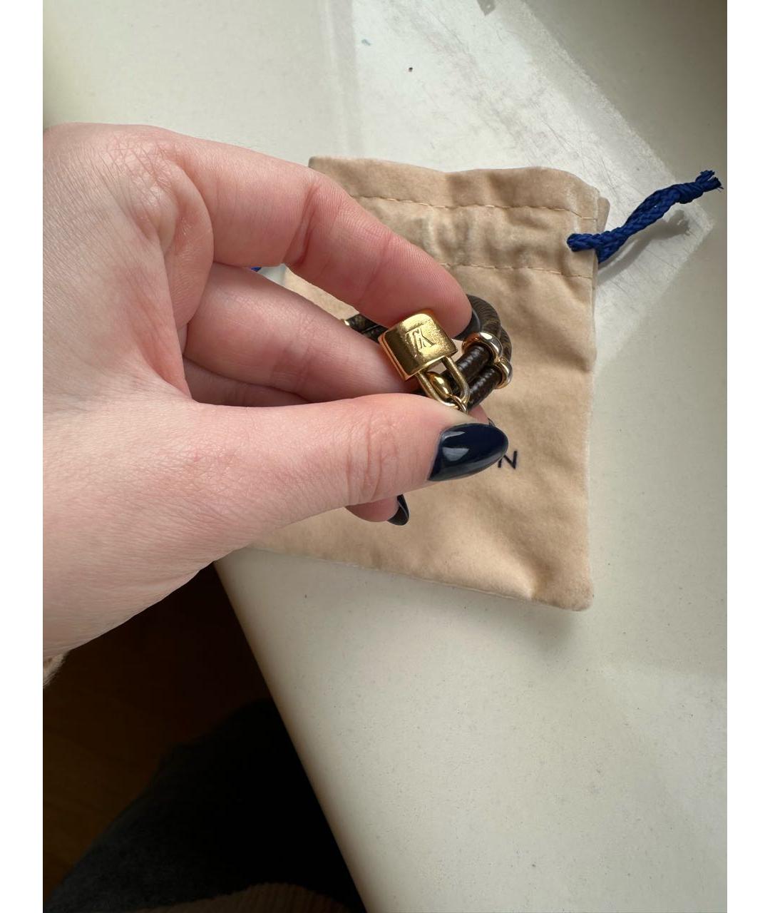 LOUIS VUITTON Коричневый браслет, фото 6