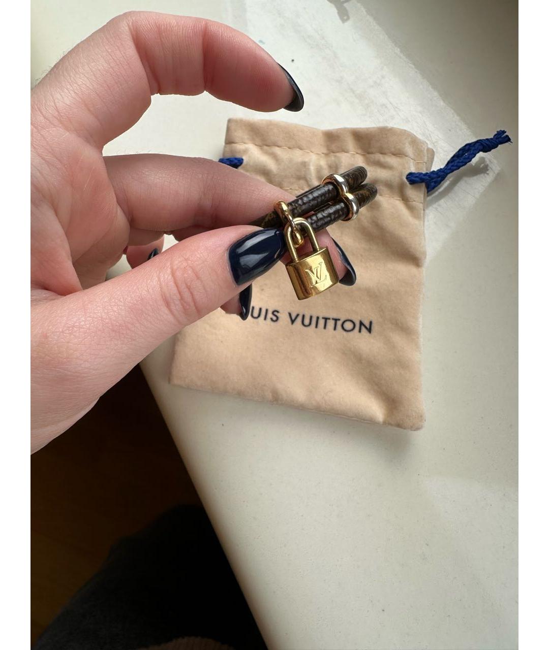 LOUIS VUITTON Коричневый браслет, фото 7