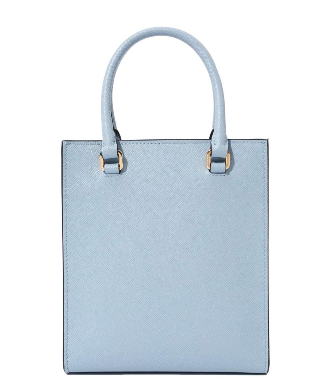 PRADA Голубая кожаная сумка через плечо, фото 2