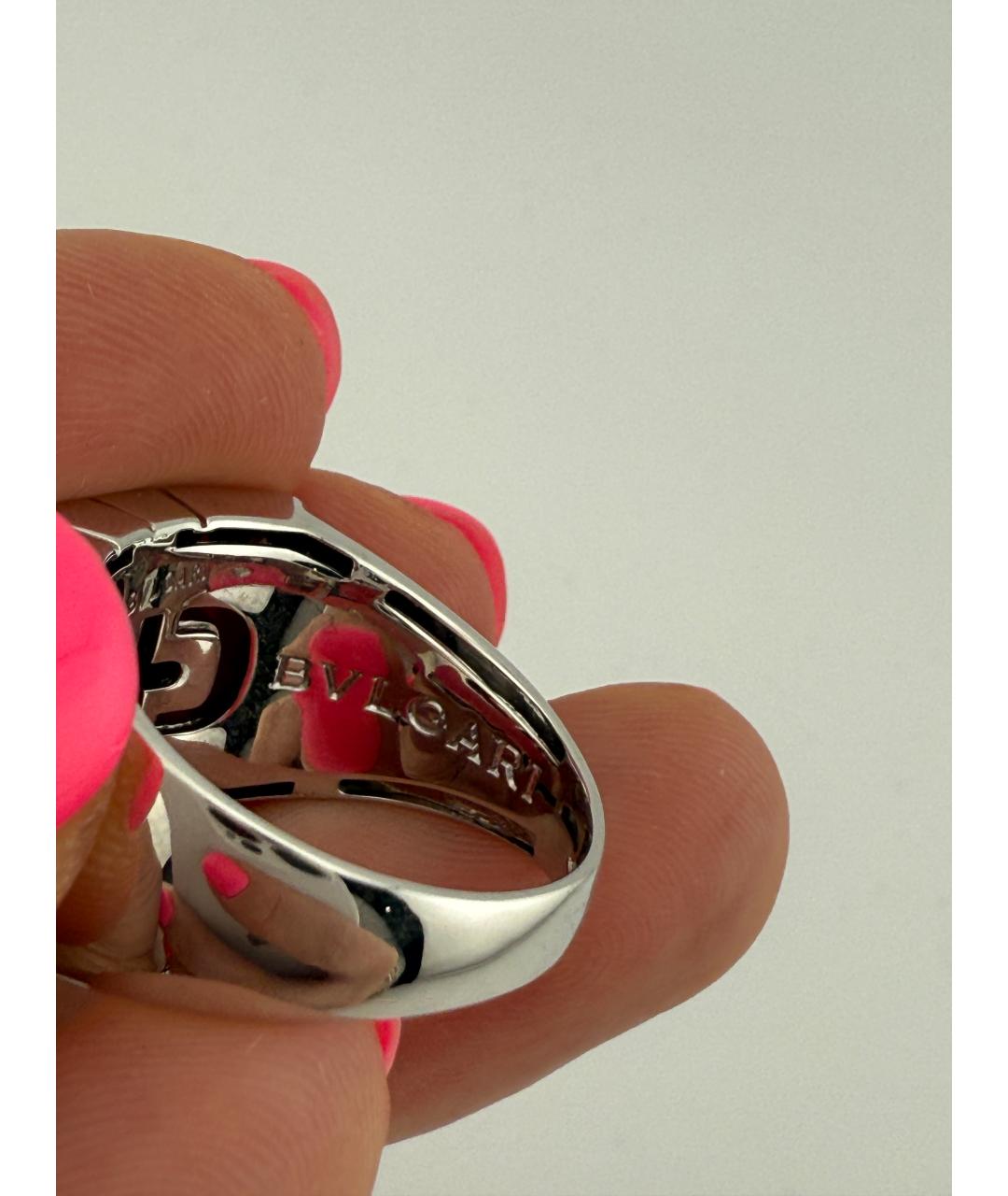 BVLGARI Серебряное кольцо из белого золота, фото 6