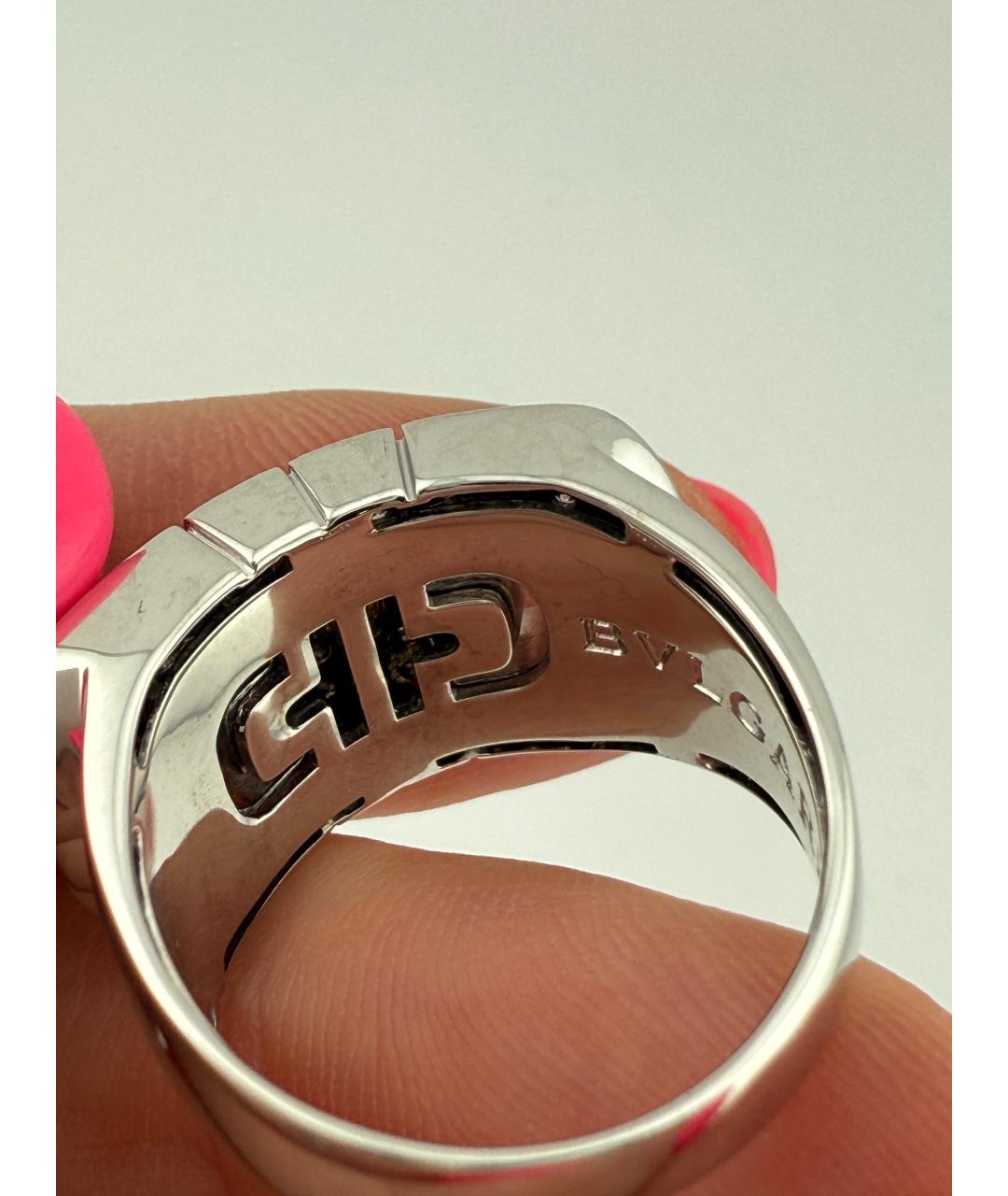 BVLGARI Серебряное кольцо из белого золота, фото 7