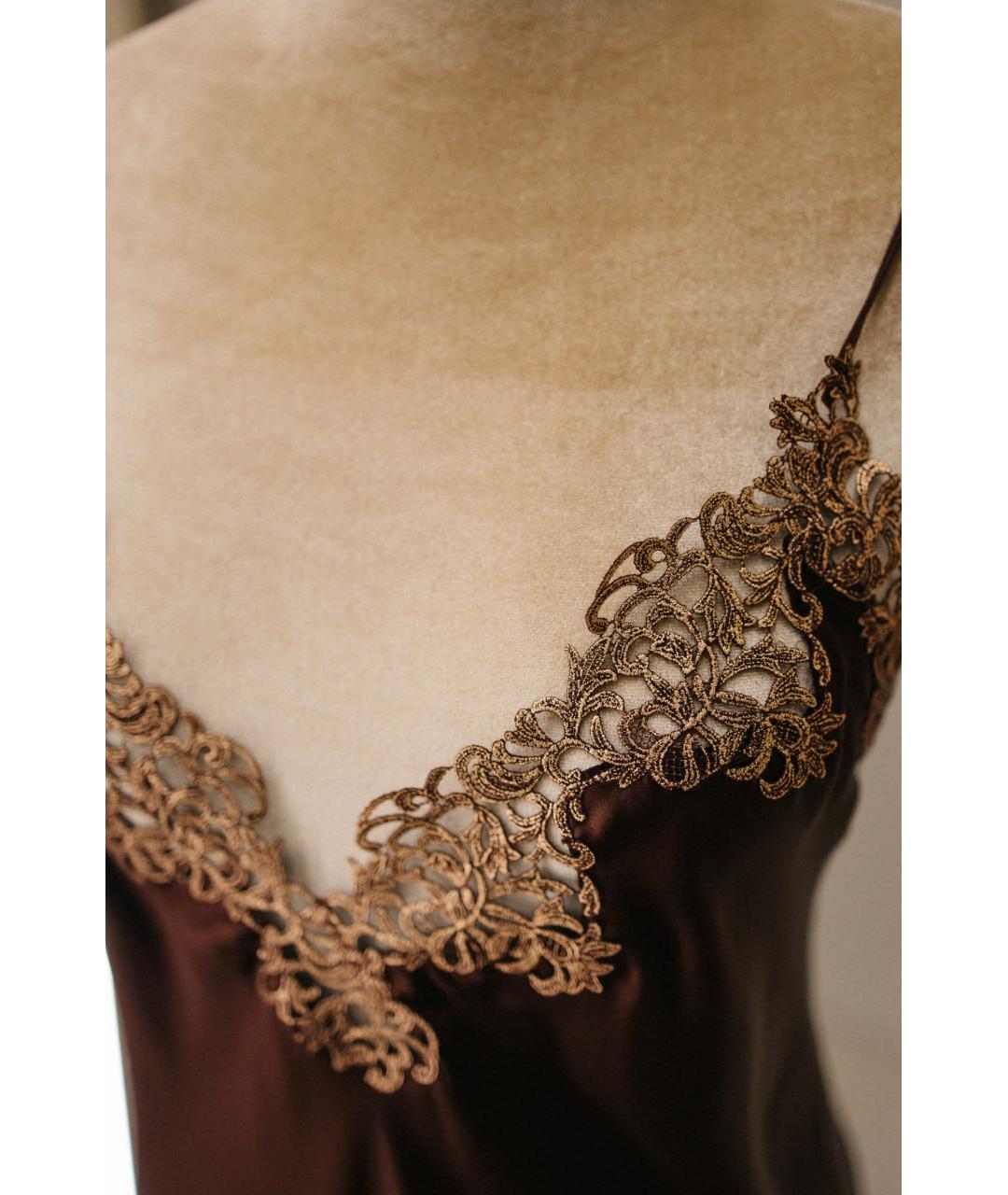LA PERLA Коричневая пижамы и сорочки, фото 4