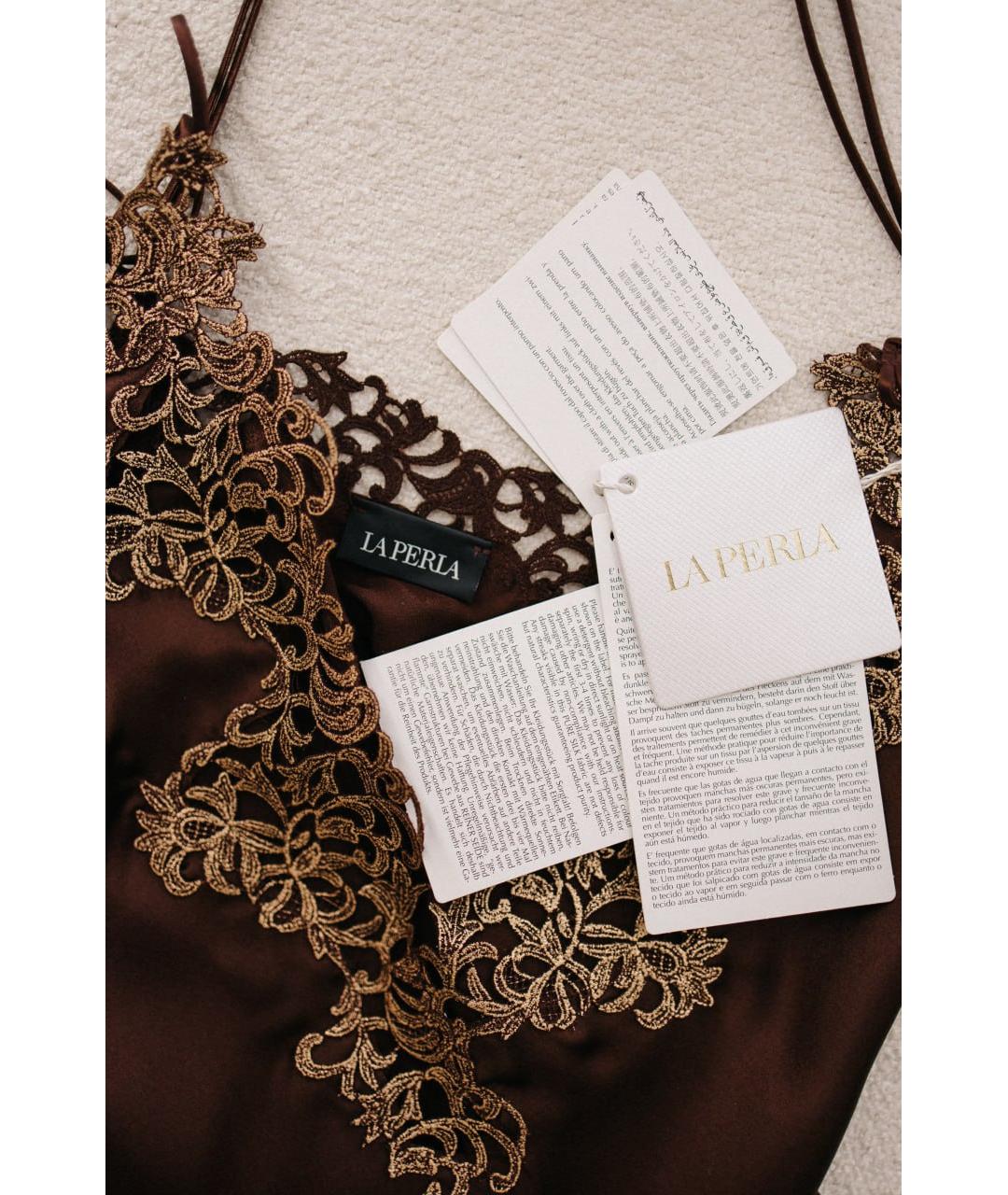 LA PERLA Коричневая пижамы и сорочки, фото 6