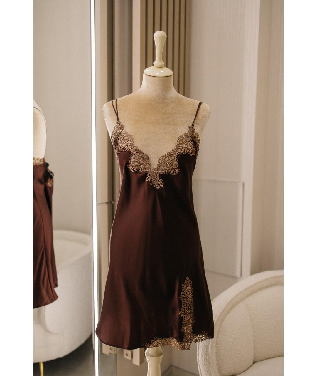 LA PERLA Коричневая пижамы и сорочки, фото 7