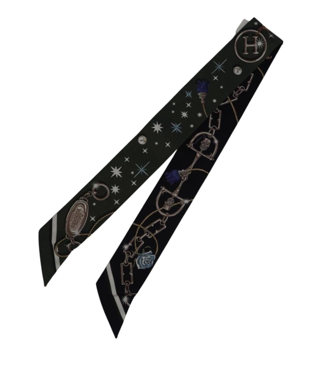 HERMES Мульти шелковый платок, фото 1