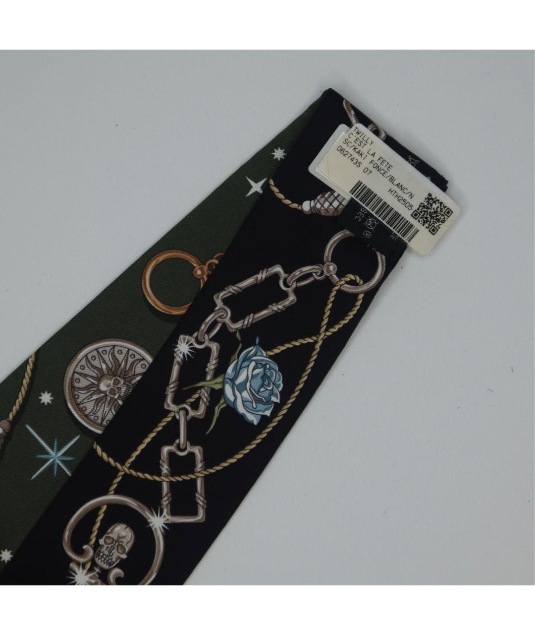 HERMES Мульти шелковый платок, фото 3