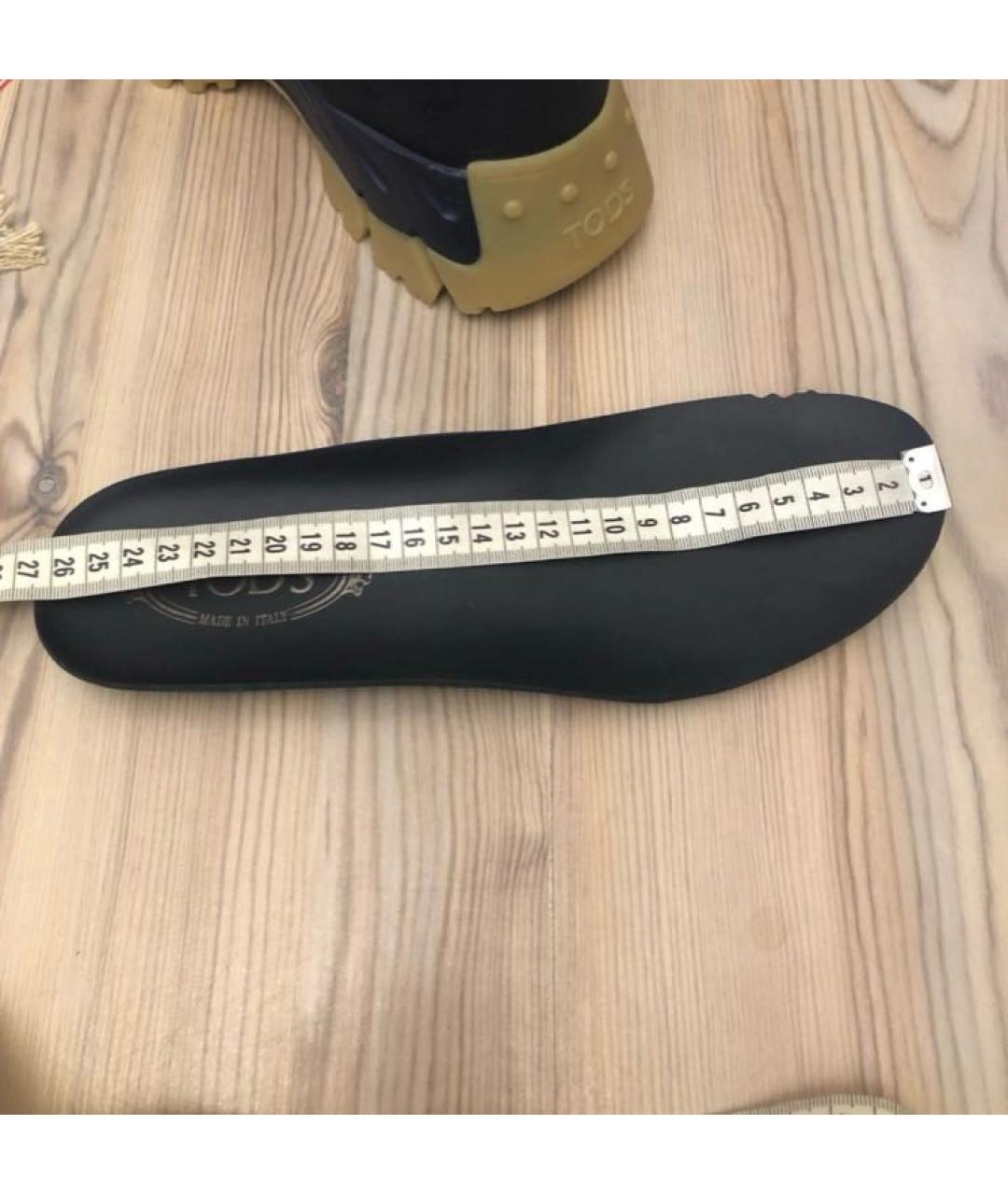 TOD'S Темно-синие высокие ботинки, фото 6