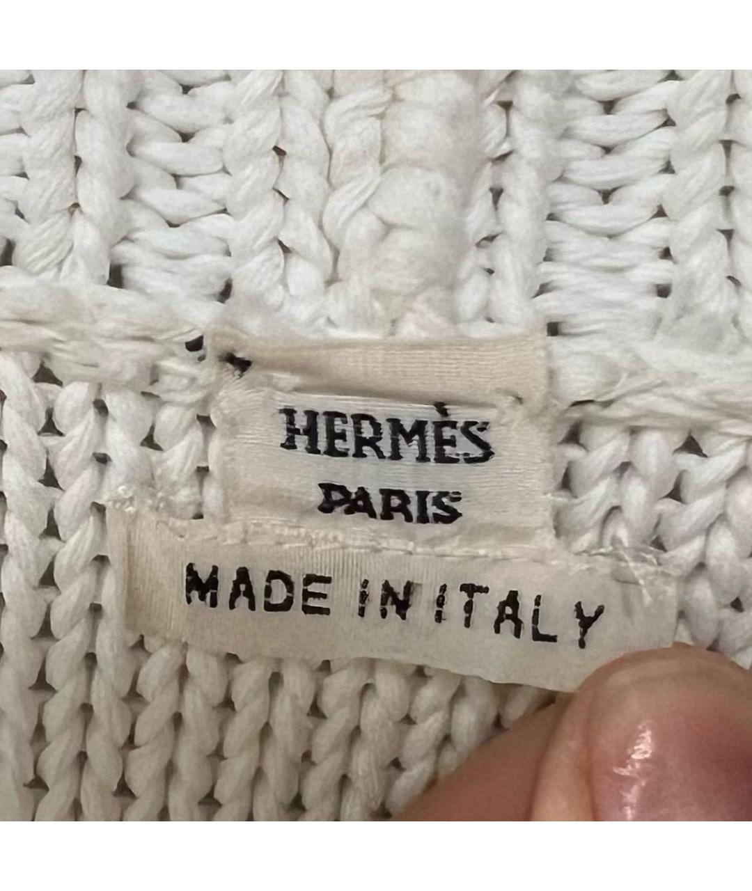 HERMES Белый кардиган, фото 3