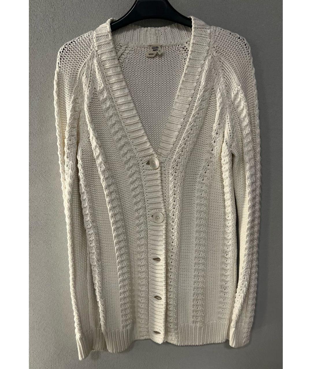 HERMES Белый кардиган, фото 6