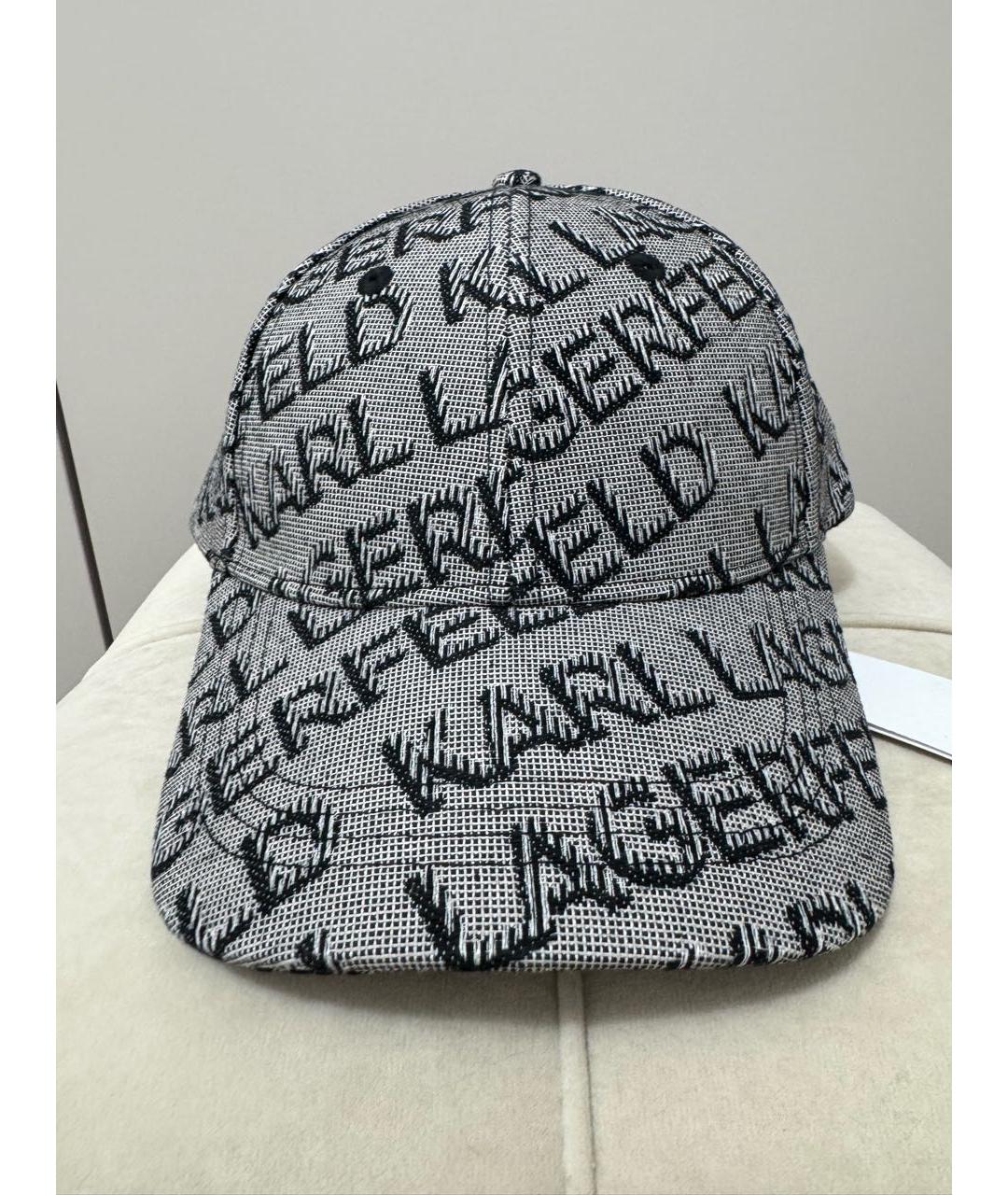 KARL LAGERFELD Серая хлопковая кепка, фото 9