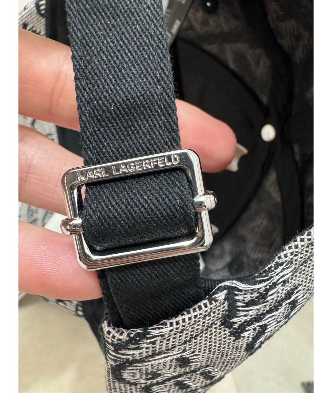 KARL LAGERFELD Серая хлопковая кепка, фото 7