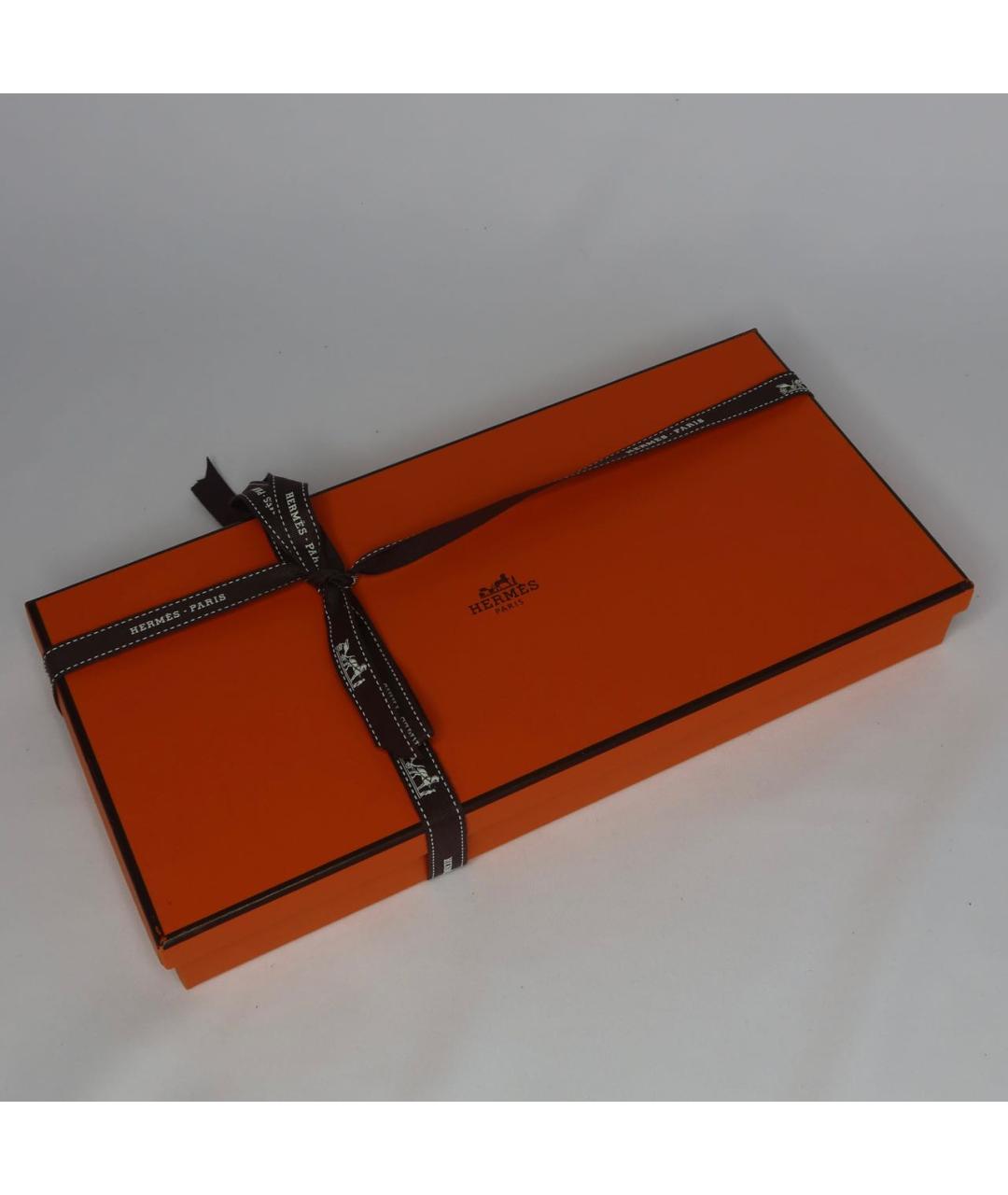 HERMES Черные кожаные перчатки, фото 6