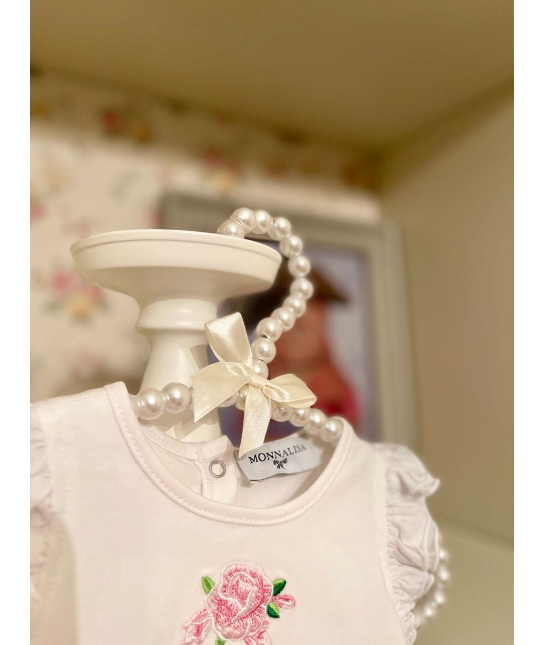 MONNALISA Белый хлопковый комплект, фото 4