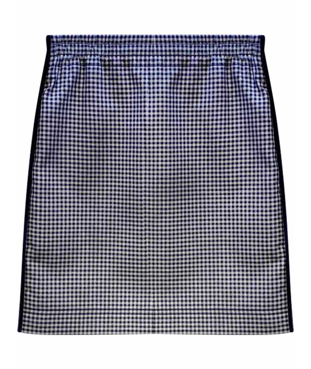 FENDI Серая шерстяная юбка мини, фото 1