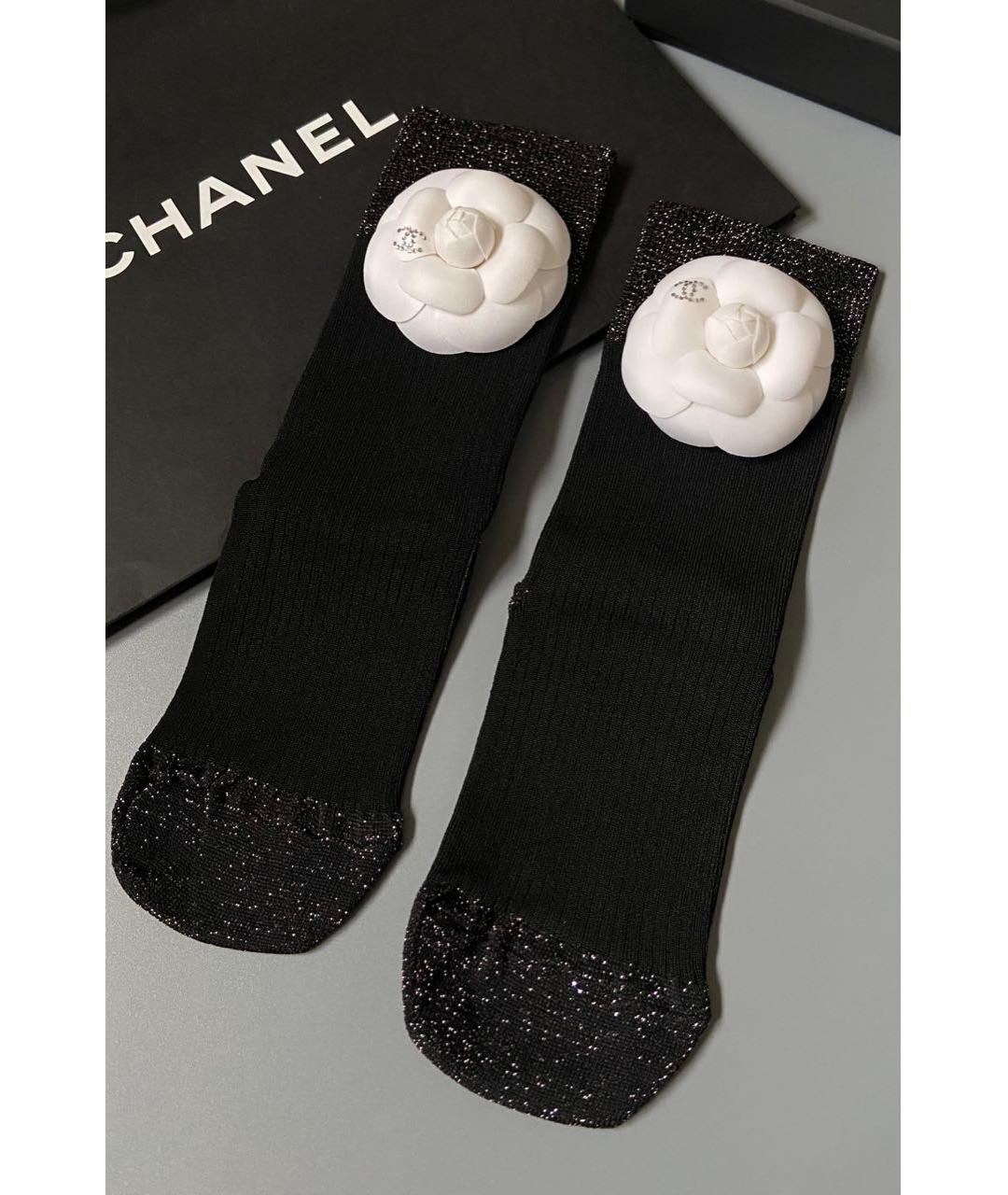 CHANEL Черные носки, чулки и колготы, фото 3