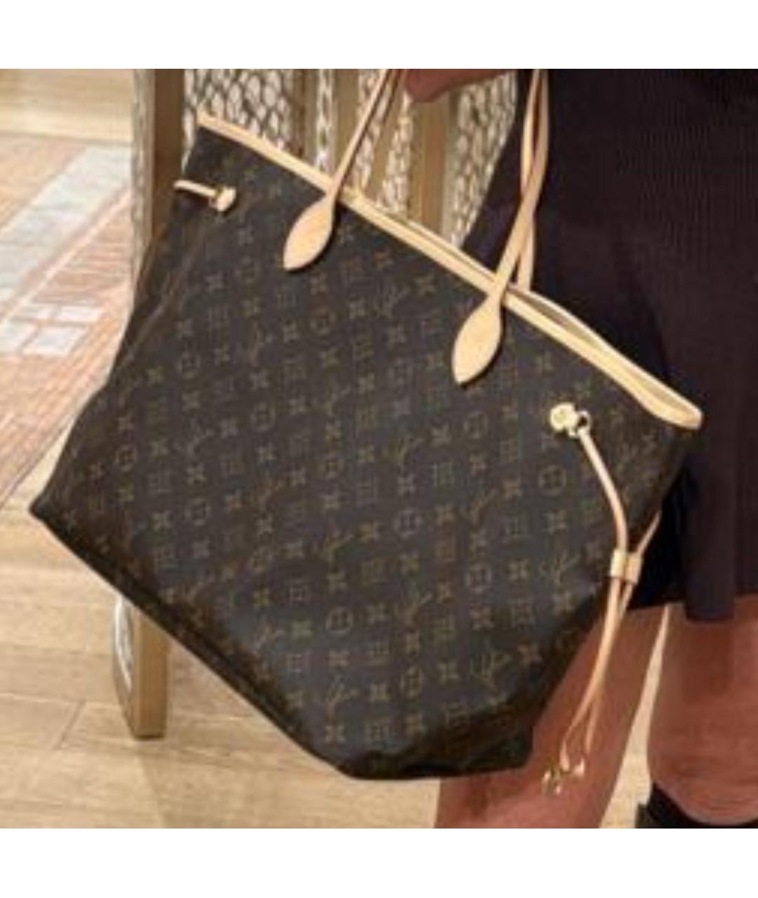 LOUIS VUITTON Коричневая сумка тоут, фото 3