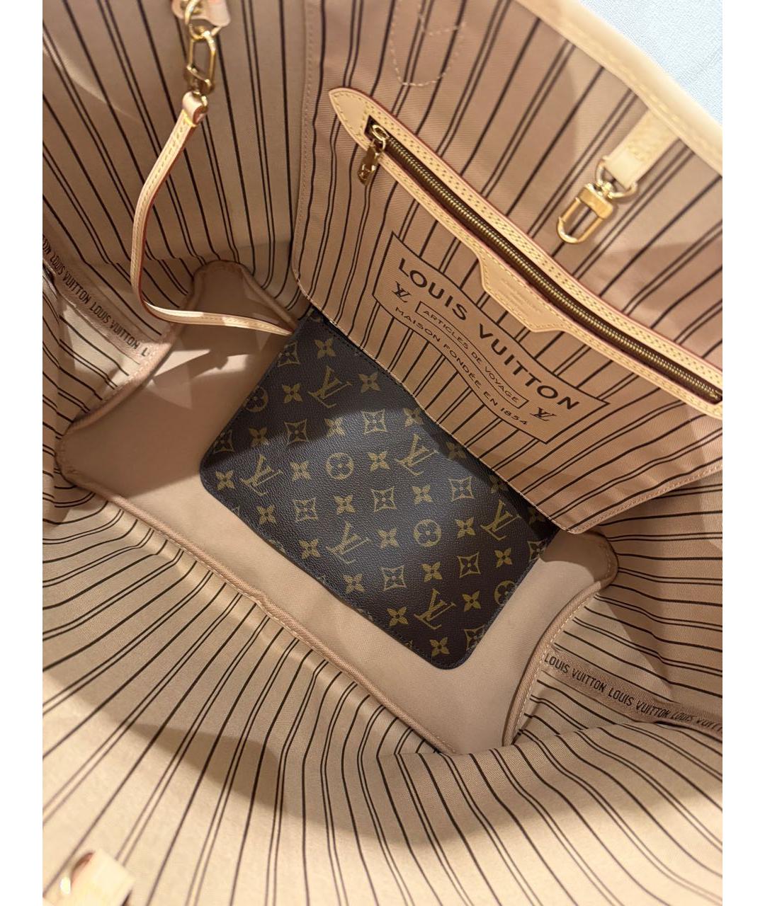 LOUIS VUITTON Коричневая сумка тоут, фото 4