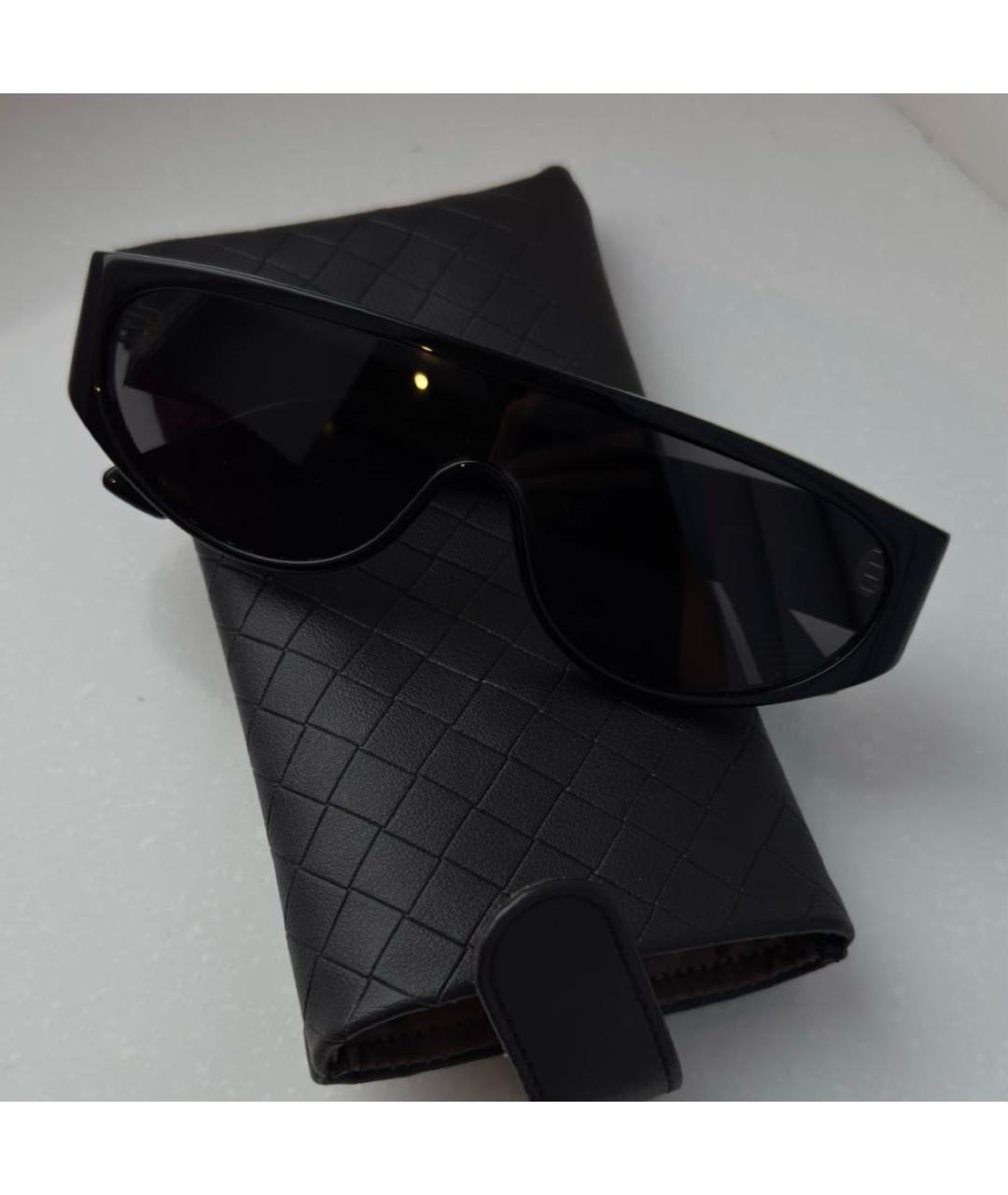 BOTTEGA VENETA Черные пластиковые солнцезащитные очки, фото 2