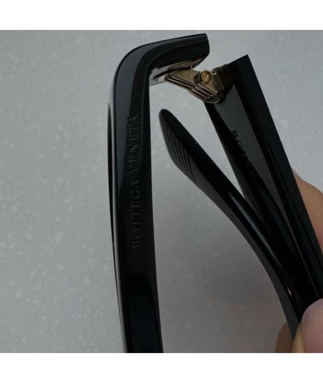 BOTTEGA VENETA Черные пластиковые солнцезащитные очки, фото 3