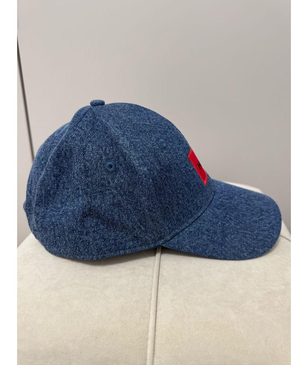 HUGO Темно-синяя хлопковая кепка/бейсболка, фото 6
