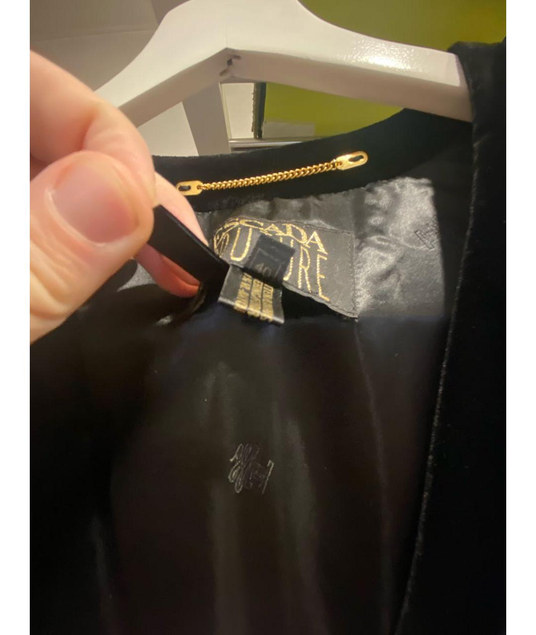 ESCADA Темно-синий бархатный жакет/пиджак, фото 3